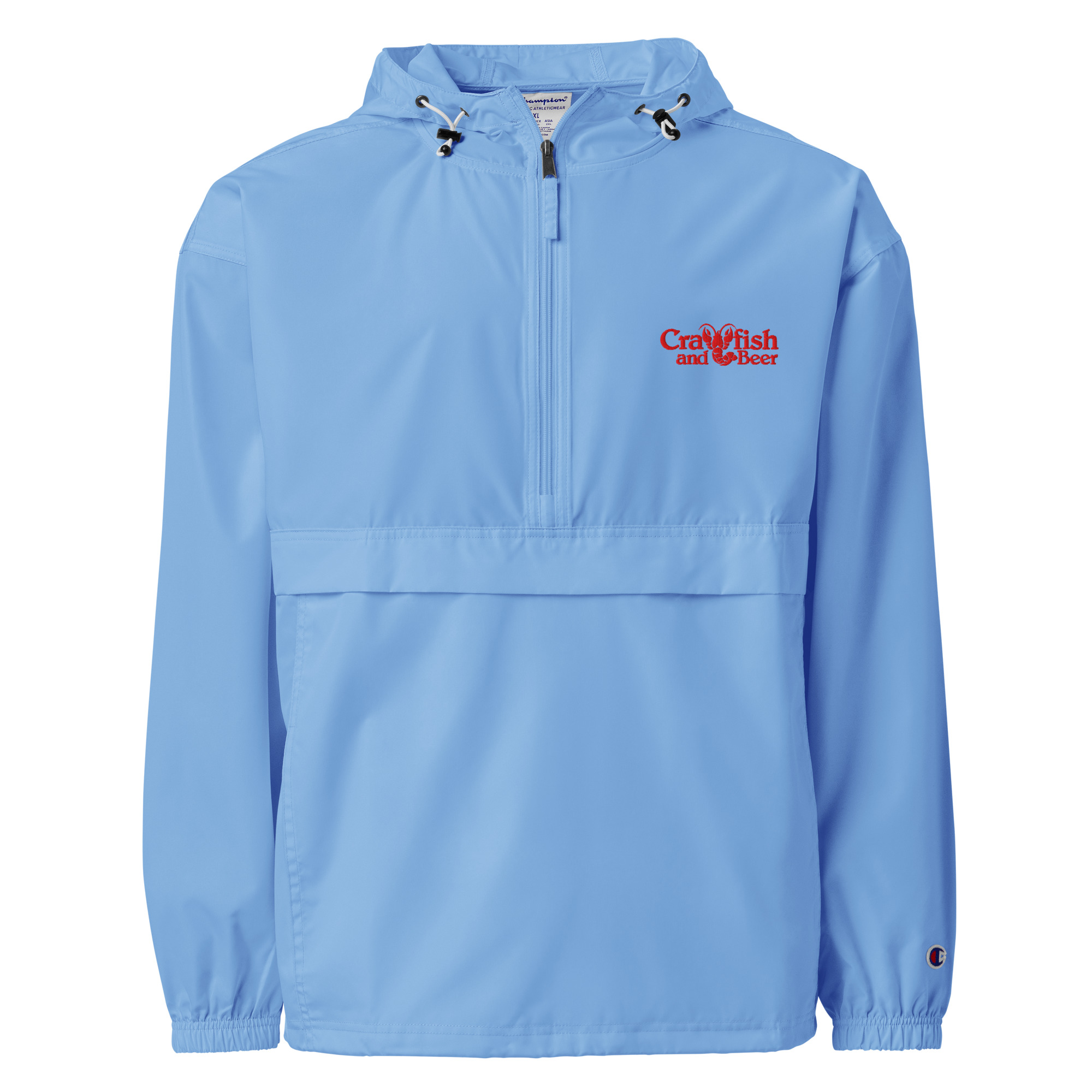Crawfish and Beer Champion packable jacket